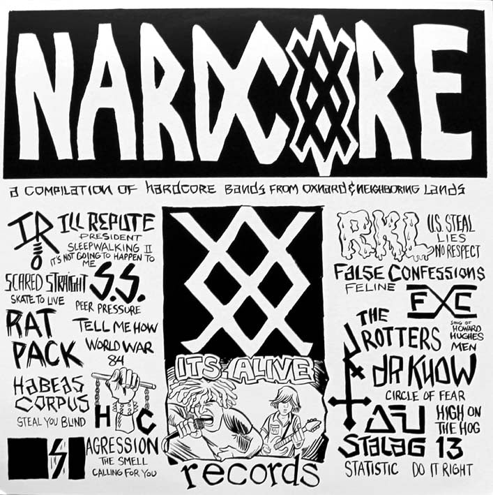 V/A - "Nardcore: A Compilation Of Hardcore Bands From Oxnard & Neighboring Lands" LP (COLOR Vinyl)