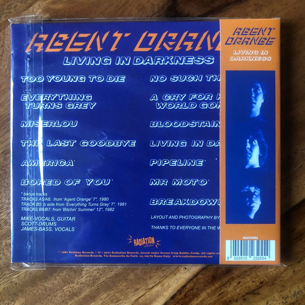 Agent Orange "Living In Darkness" CD (Import)