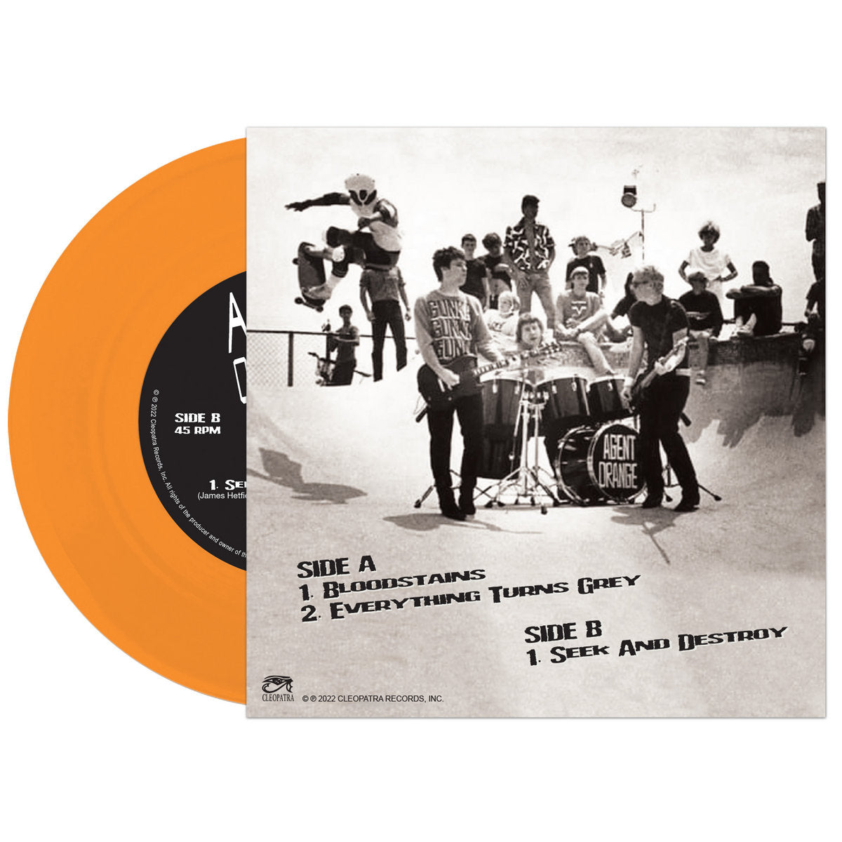 Agent Orange "Bloodstains" 7" (ORANGE Vinyl)