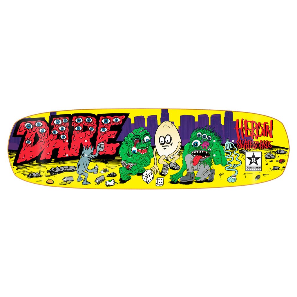Dare "Dare X Heroin" Double Shovel Deck 9.0"x 31.5"
