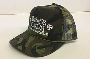 Beer City "Iron Cross" Trucker Cap (CAMO)