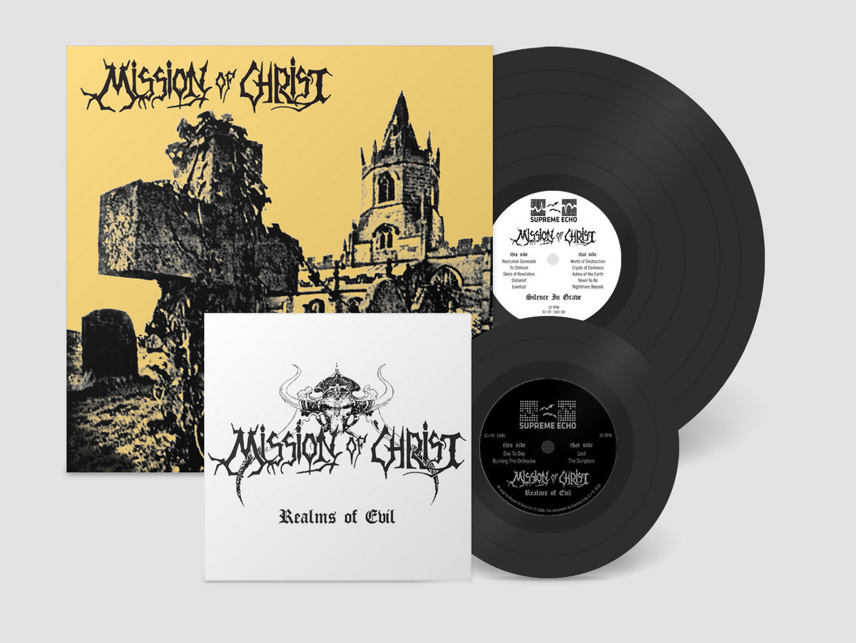 Mission Of Christ "Silence In Grave (1987-89)" LP + "Realms Of Evil" 7"