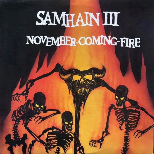 Samhain "November Coming Fire" LP ORANGE Vinyl