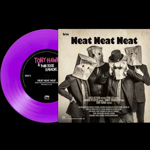 Tony Hawk & Punk Rock Karaoke "In The City" 7" (PURPLE Vinyl)