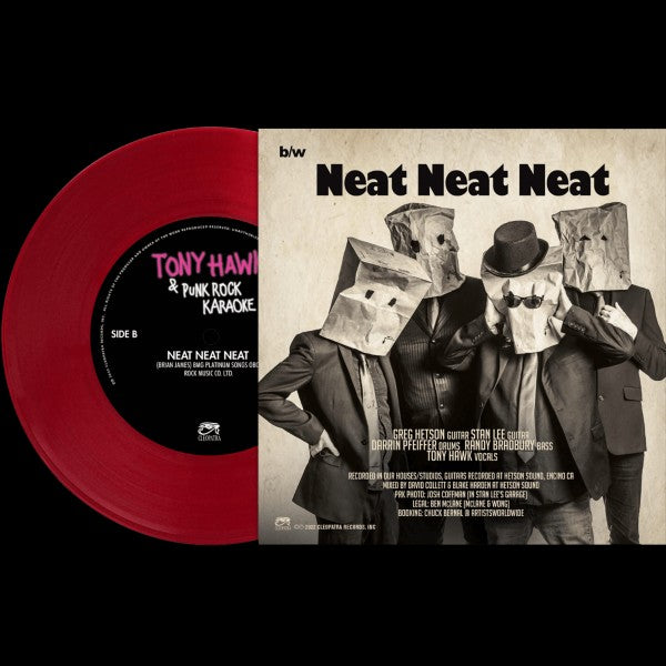 Tony Hawk & Punk Rock Karaoke "In The City" 7" (RED Vinyl)