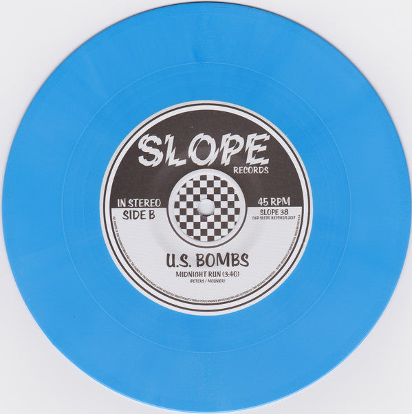U.S. Bombs "Hollywood Gong Show" 7" (BLUE Vinyl)