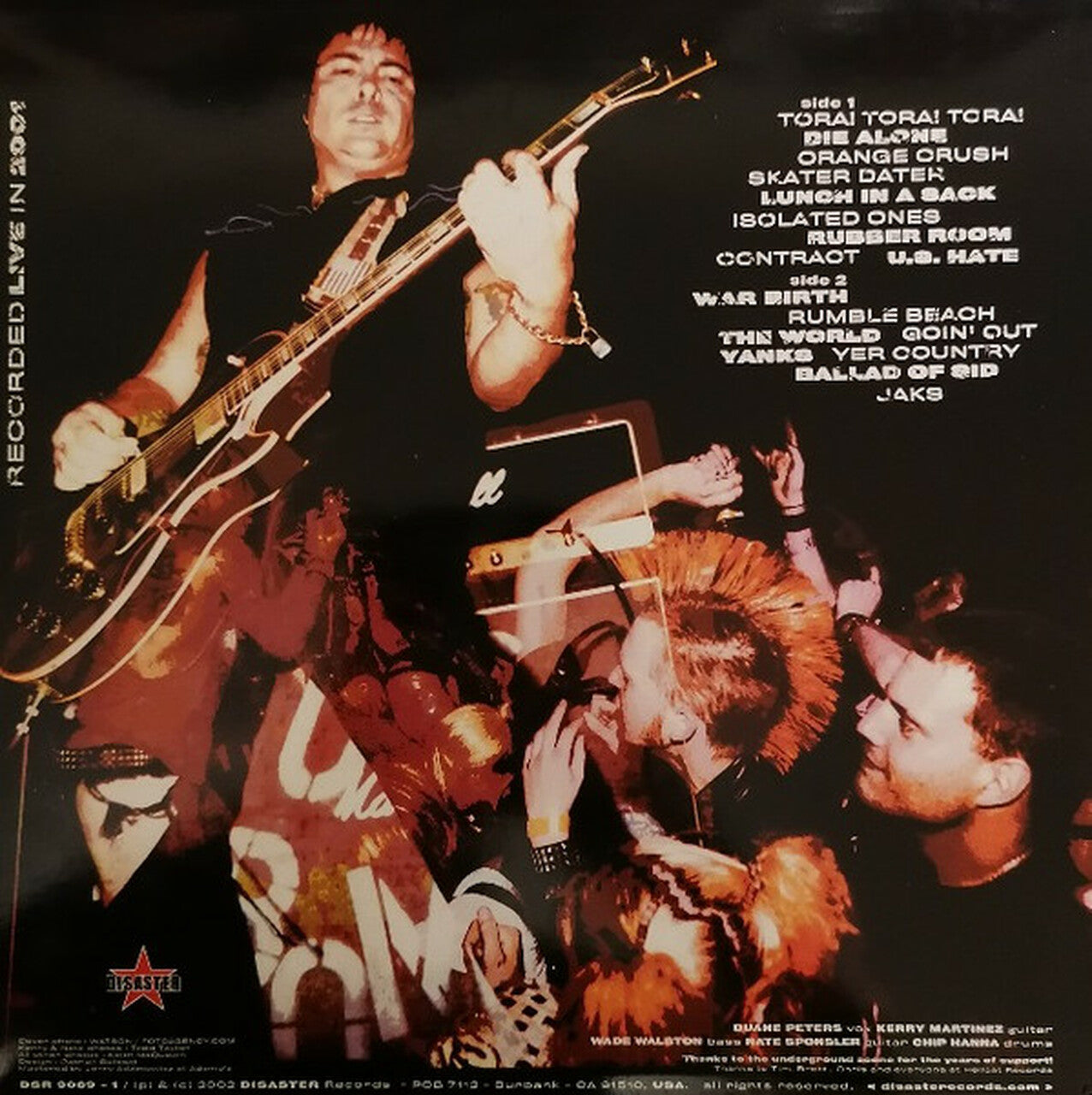 U.S. Bombs "Lost In America / Live 2001" LP (COLOR Vinyl)