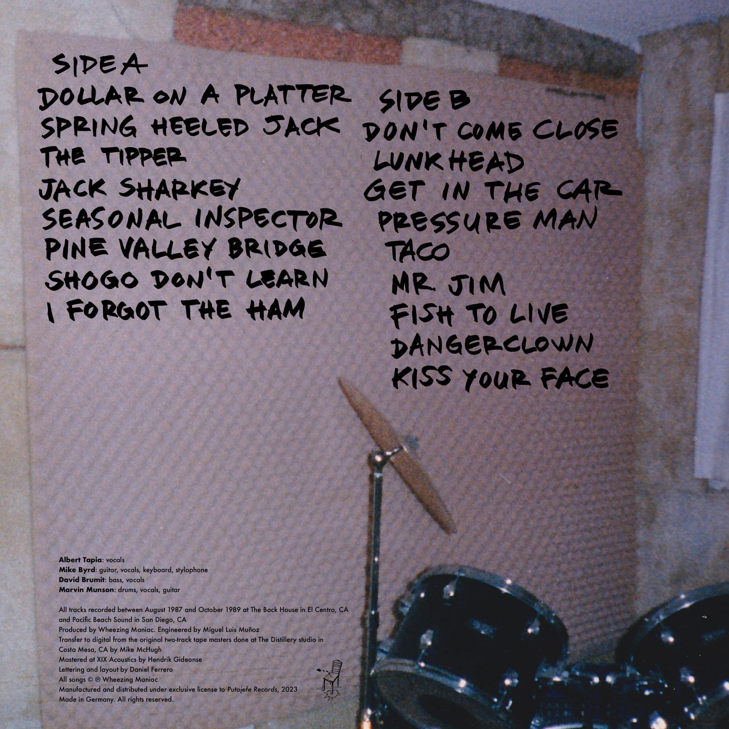 Wheezing Maniac "Shade Through The Night Door" LP (Import)