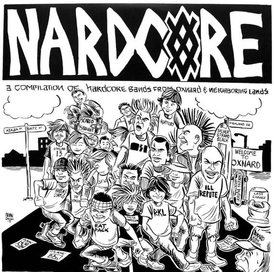 V/A - "Nardcore: A Compilation Of Hardcore Bands From Oxnard & Neighboring Lands" LP (COLOR Vinyl)