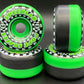 Speedlab "Speedsters" Wheels 62mm/101A (Green/Black Split)