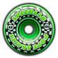 Speedlab "Speedsters" Wheels 62mm/101A (Green/Black Split)