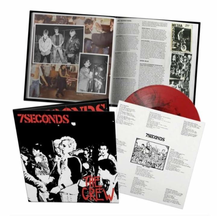 7 Seconds "The Crew: Deluxe Edition" LP (RED & BLACK GALAXY Vinyl)