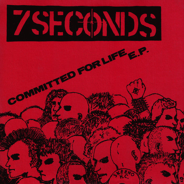 7 Seconds "Committed For Life" 7" (RED Vinyl)