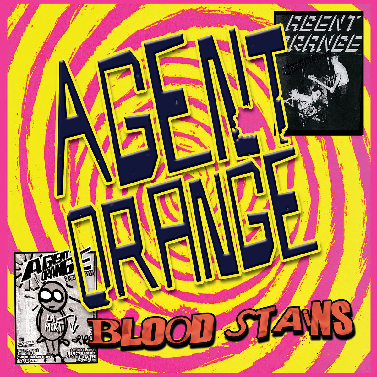 Agent Orange "Bloodstains" 7" (YELLOW Vinyl)