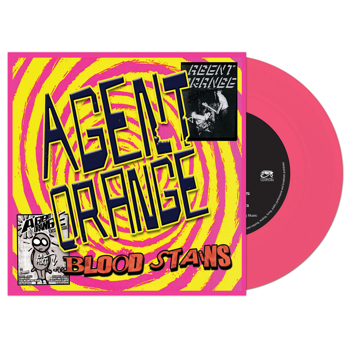 Agent Orange "Bloodstains" 7" (PINK Vinyl)