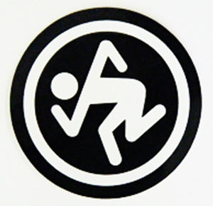 D.R.I. "Skanker Circle" Sticker (BLACK)