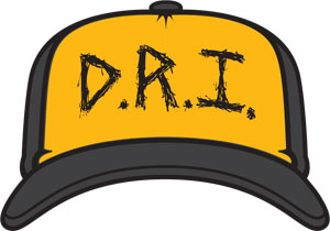 D.R.I. "Scratch" Trucker Cap (YELLOW/BLK)