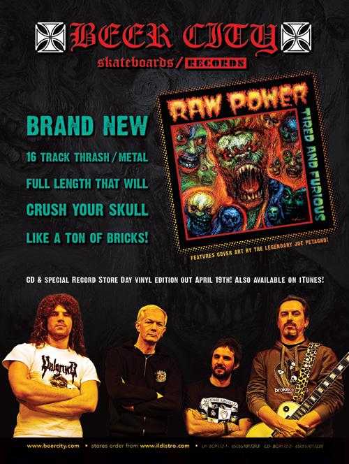 Raw Power "Tired And Furious" LP (GREEN Vinyl)