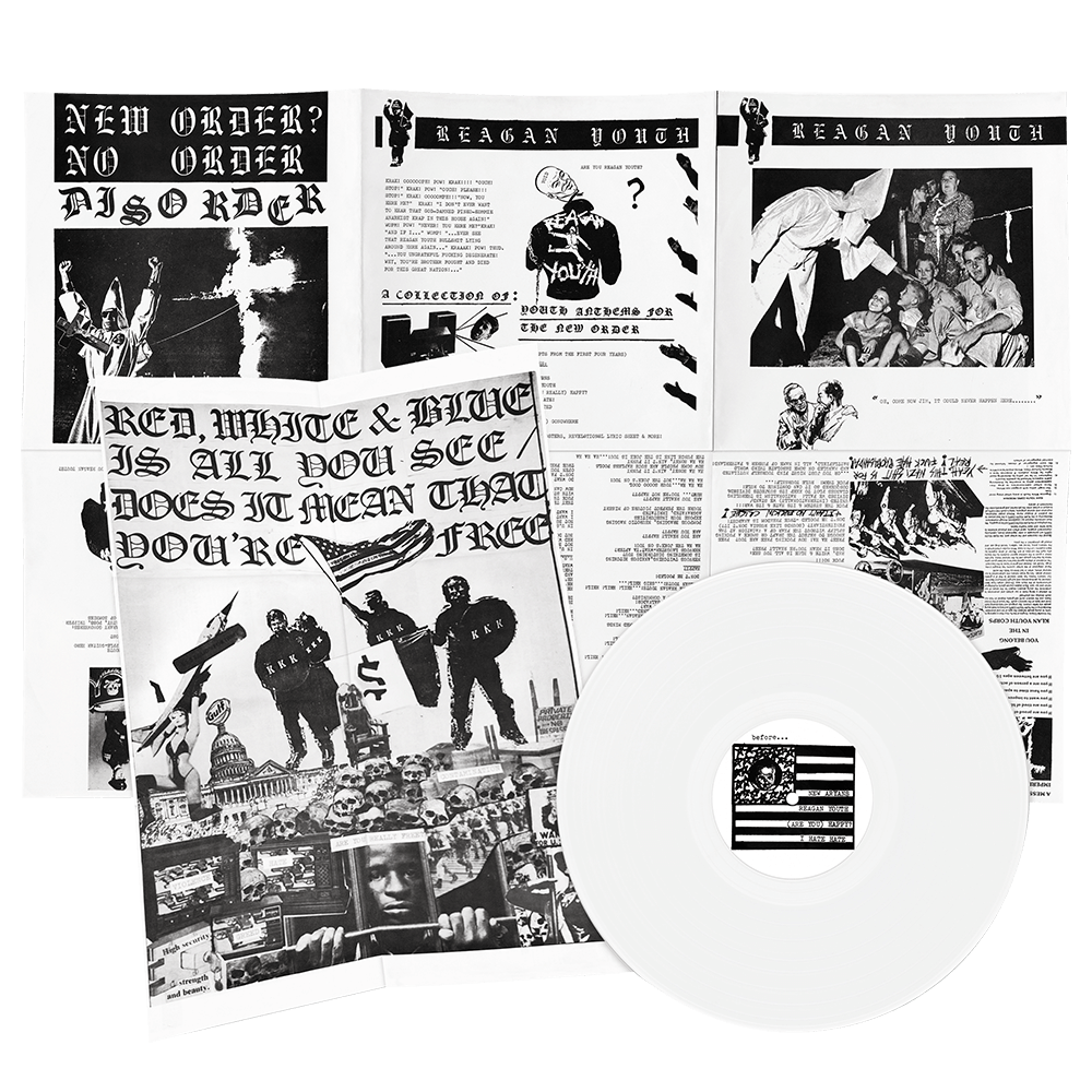 Reagan Youth "Youth Anthems For The New Order" LP (WHITE Vinyl)