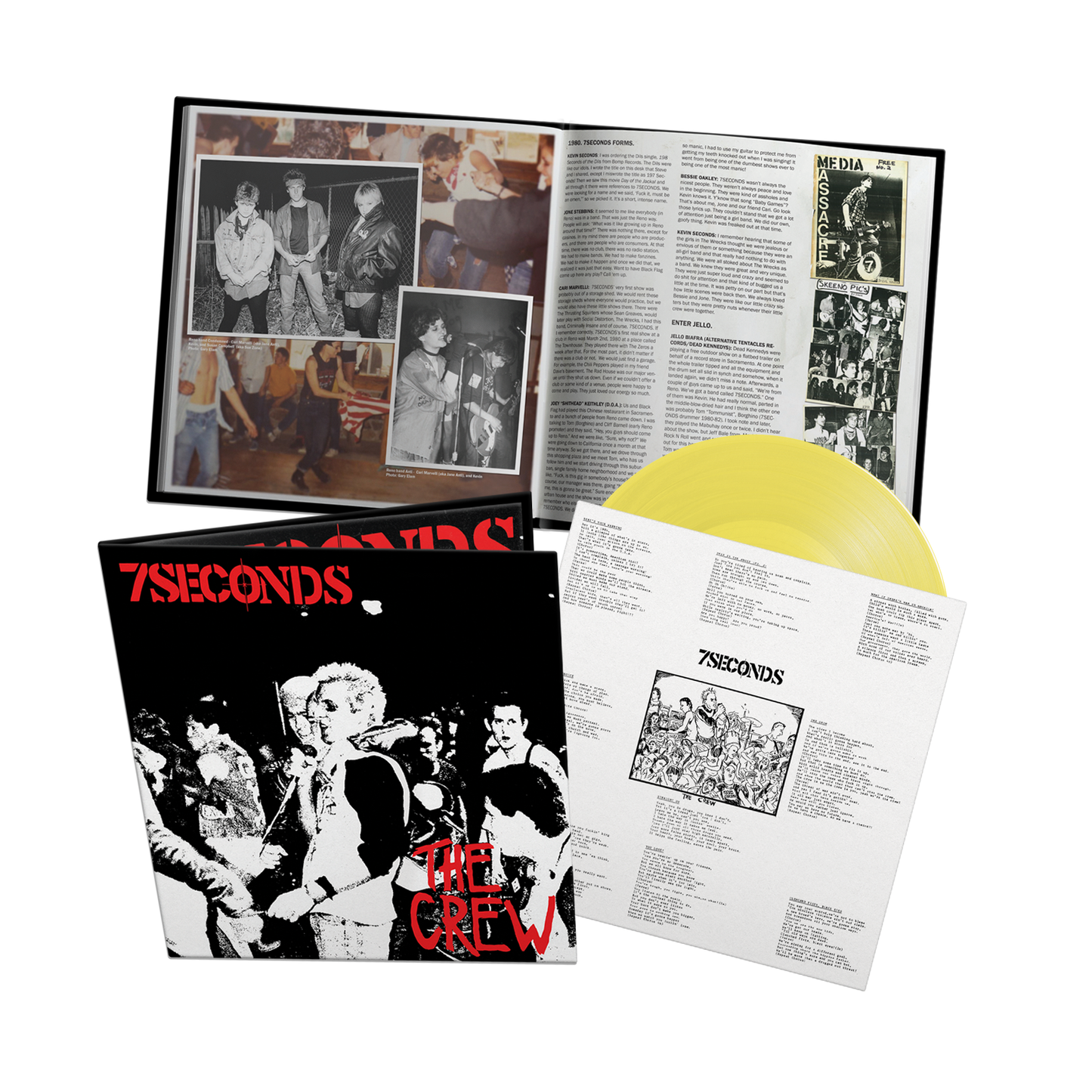 7 Seconds "The Crew: Deluxe Edition" LP (YELLOW Vinyl)
